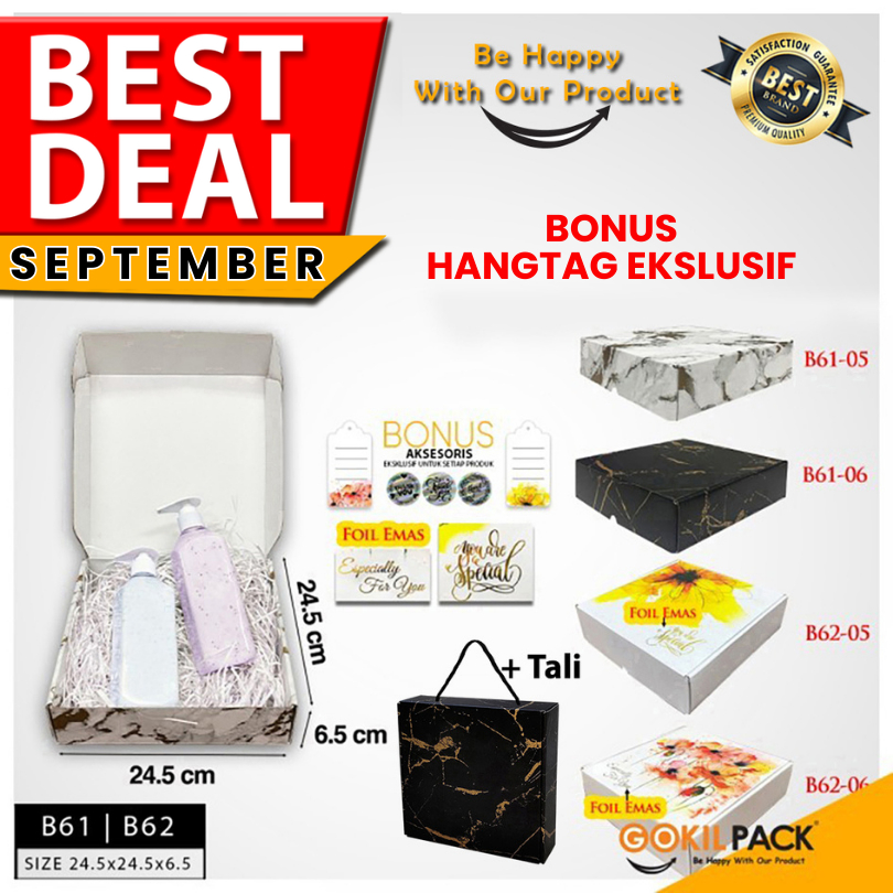

Kotak Kado Besar - Box packaging hadiah Motif Bunga - B61