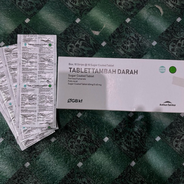 Tablet tambah darah kimia farma box 100 tablet