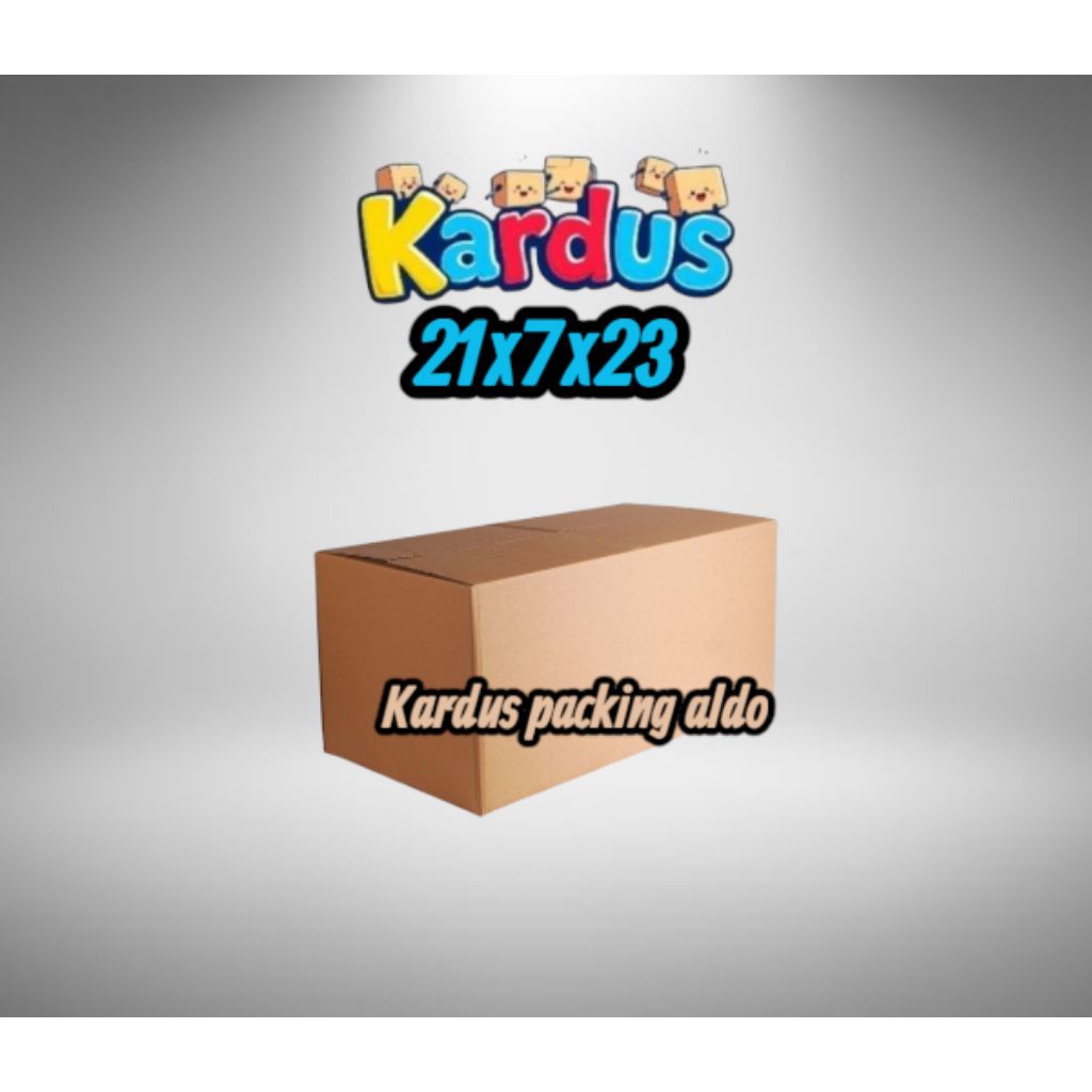 

kardus box packing 21x7x23