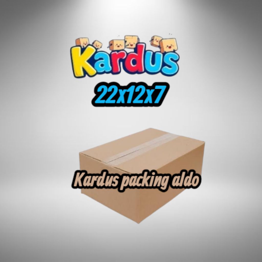 

kardus box packing 22x12x7
