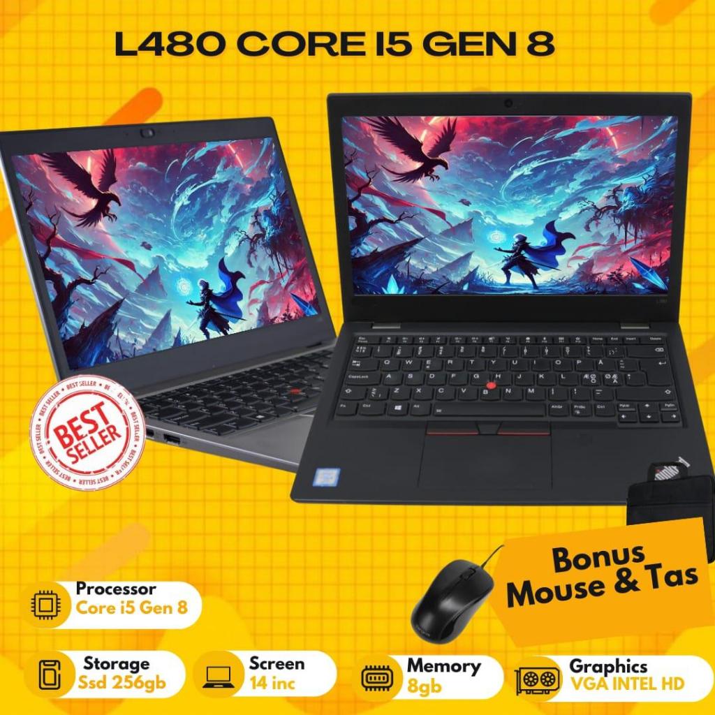 Laptop Series Lenovo L480 Core i5 Gen 8 - HDMI - Windows 10