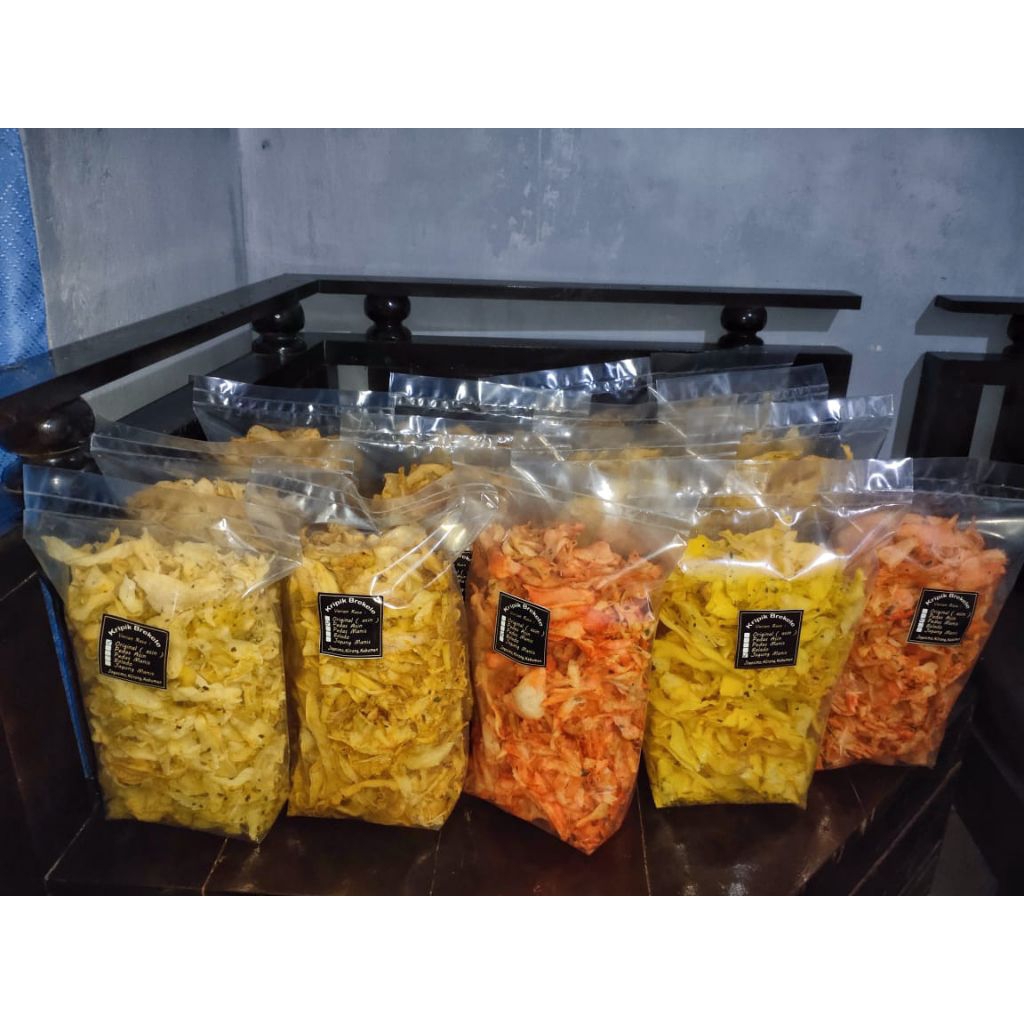 

KRIPIK SINGKONG BREKELE dengan varian rasa+daun jeruk