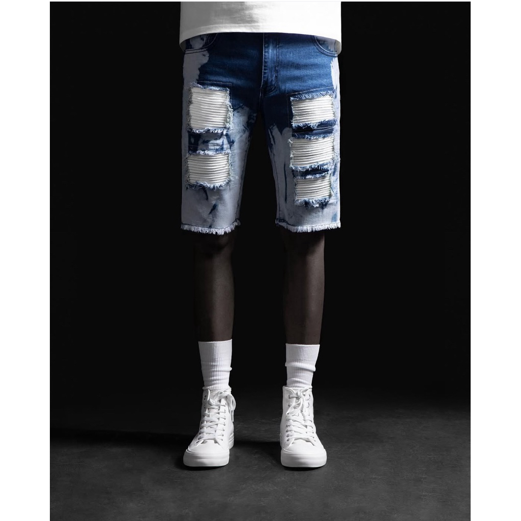 Rucas caviar white leather s10 short