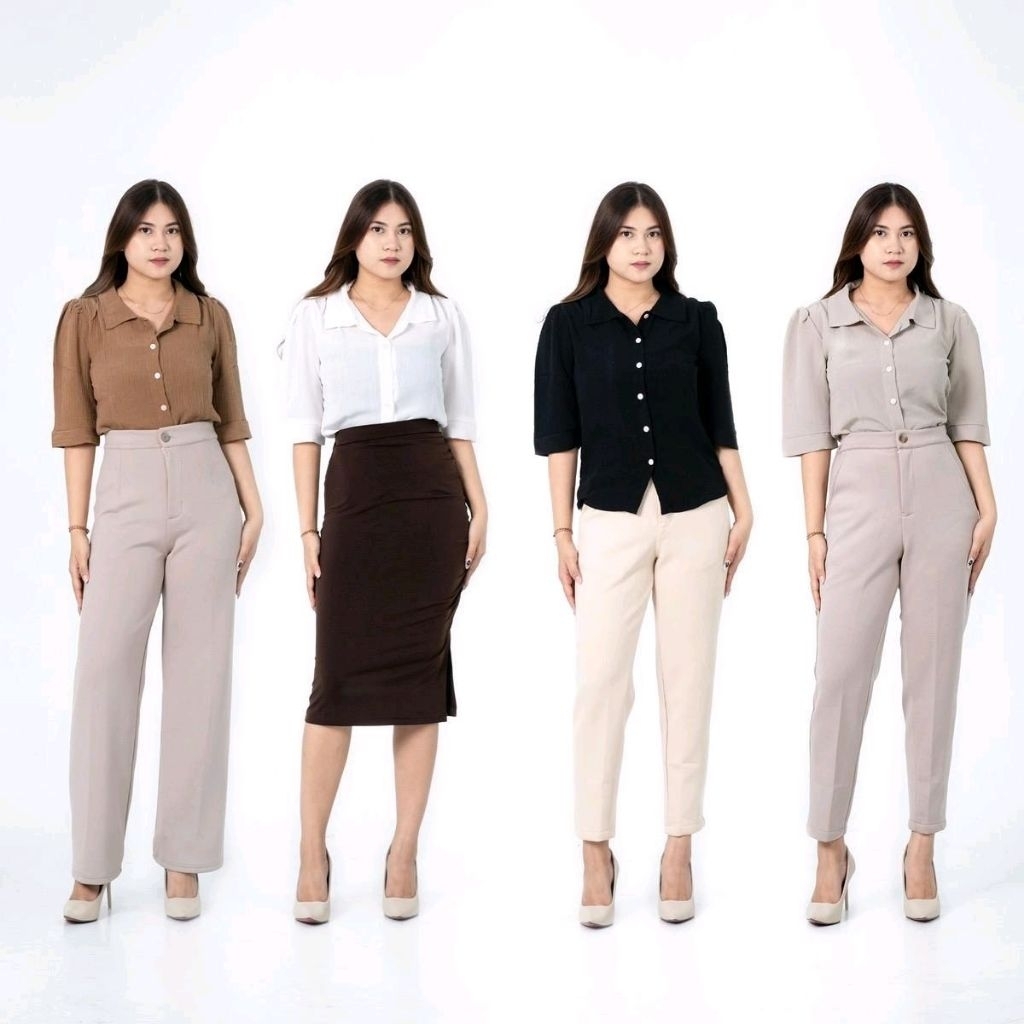 I Look Daily Calyta Crinkle Shirt