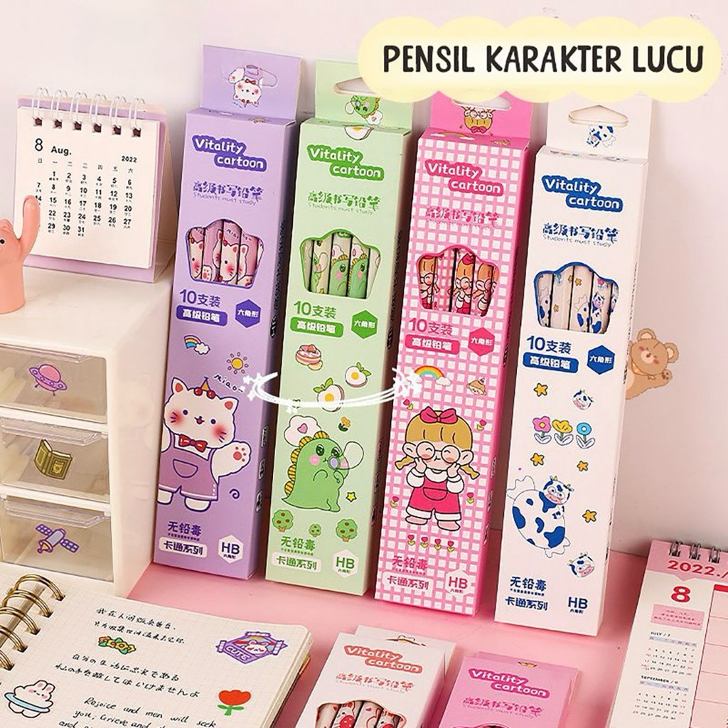 

{TOSERBAZHAG} Set Pensil Penghapus isi 10Pcs Motif Kartun Lucu Alat tulis Set isi 10pcs Karakter Set 10 IN 1 Stationery Set Lucu Karakter Set Perlengkapan Alat Tulis Sekolah Anak-Anak TK SD SMP SMA