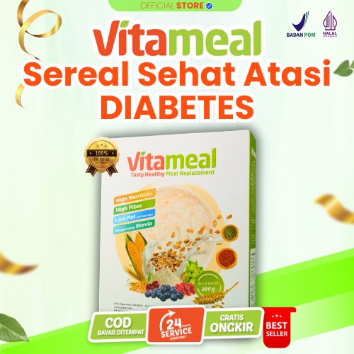 

Vitameal – Sereal Sehat Multigrain Cegah Diabetes, Stabilkan Gula Darah & Aman Lambung FITAMEAL GERD