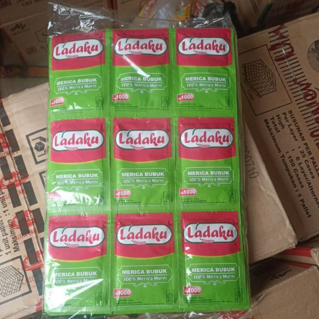 

Paket Hemat 72 Sachet LADAKU Merica Bubuk Murni Renceng 2,5 gr