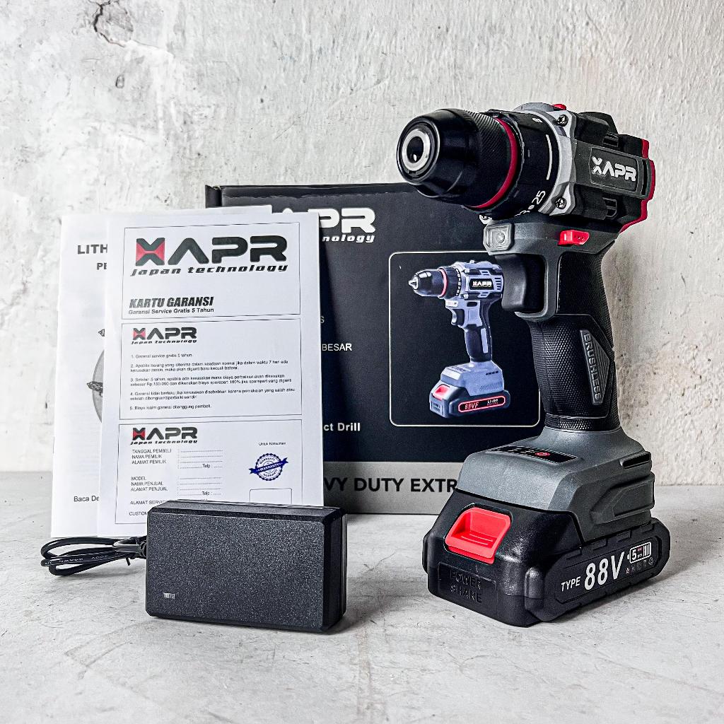 APR AP12+ Bor Cordless Brushless Ap12+ Promo Kuat Bor Listrik