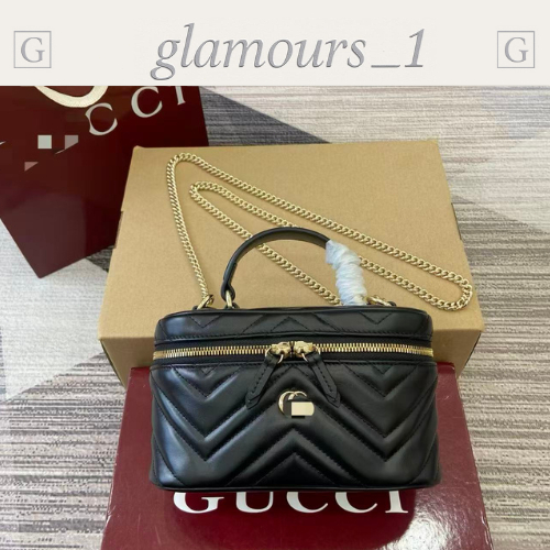 Pre Order Tas wanita kosmetik rantai kulit asli premium koleksi marmont series terbaru desain mewah 