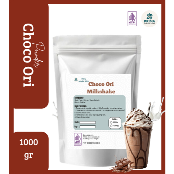 

Bubuk minuman rasa Choco Ori 1kg/minuman kekinian termurah dan terlaris/powder drink premium-HALAL