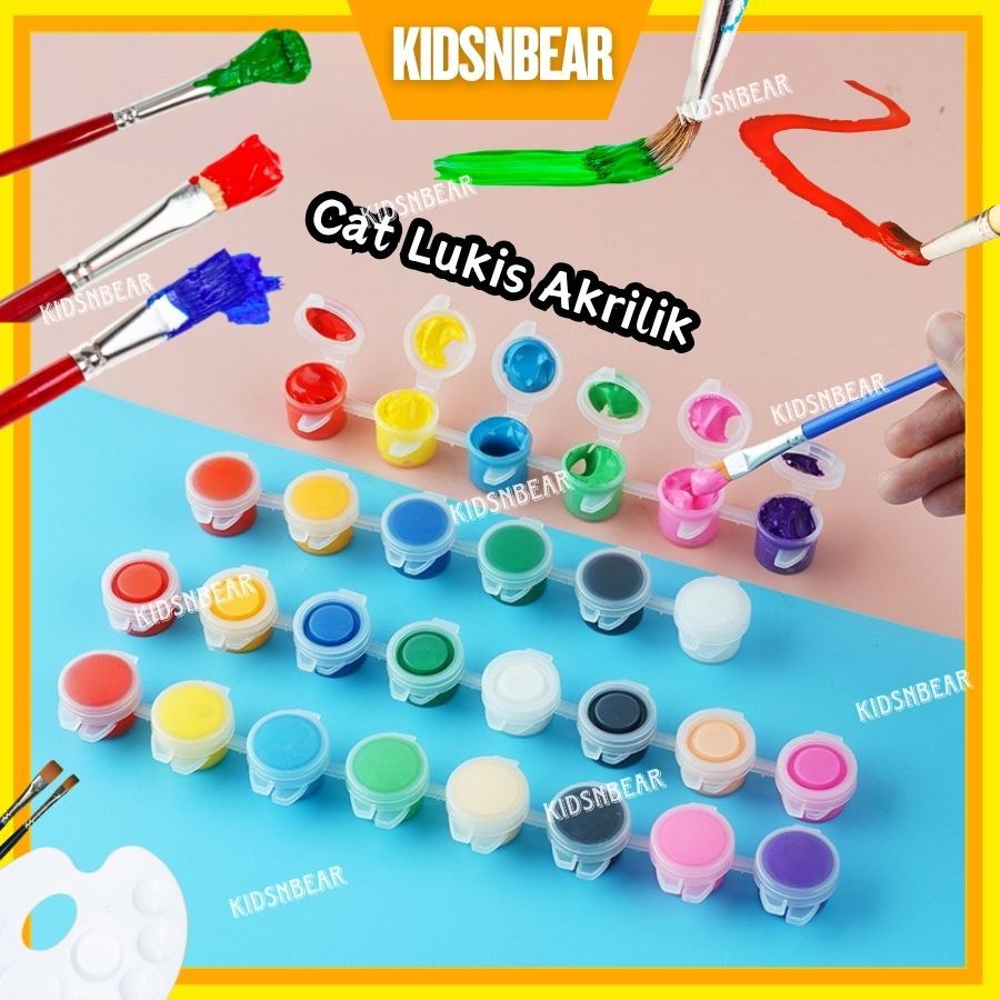 Cat akrilik - Cat akrilik 1 set lengkap - Cat lukis - 317-Cat Lukis Akrilik