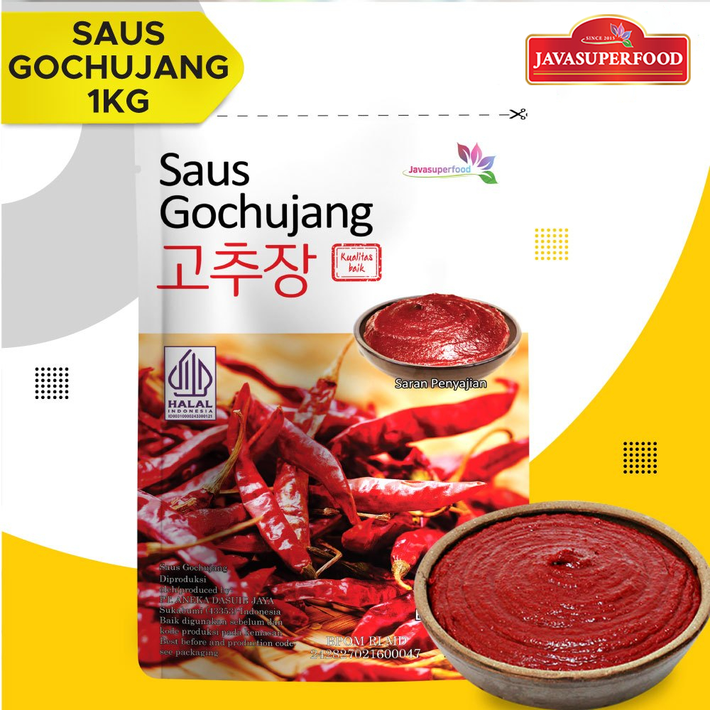 

Gochujang HALAL 1kg Rasa Asli Korea/Sauce Sambel Pasta/Hot Pepper Pasta