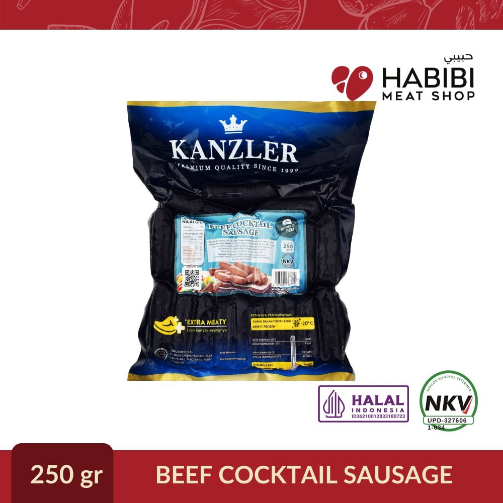 

KANZLER BEEF COCKTAIL SAUSAGE (250gr)