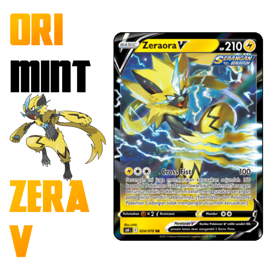 Kartu Pokemon TCG zeraora V