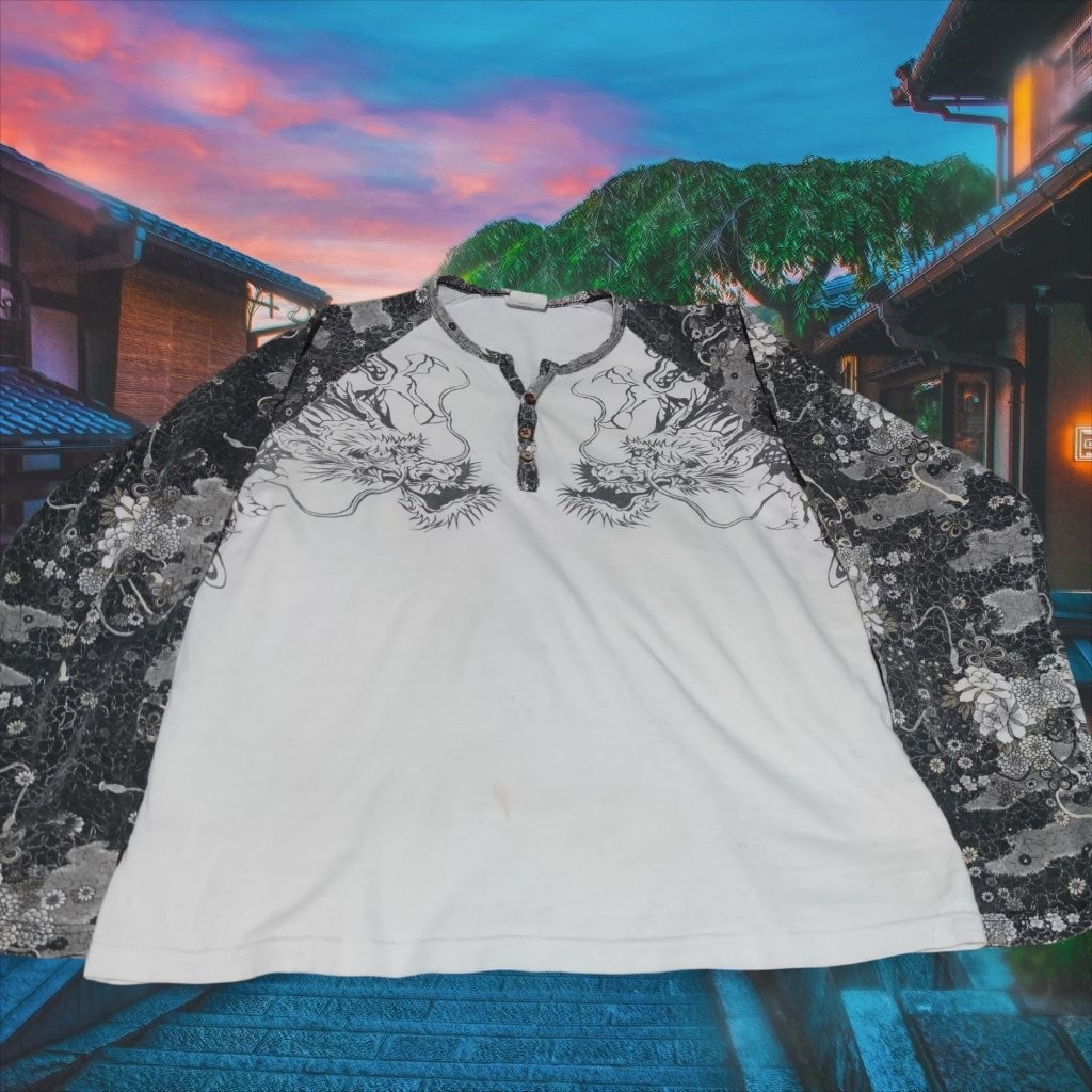 SUKAJAN LONGSLEEVE DRAGON YAKUZA STYLE ( RARE COLLECTION)