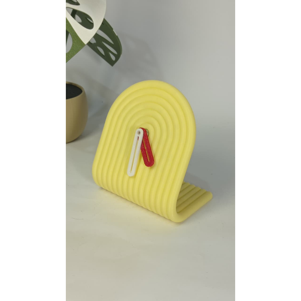 jam meja modern oval melengkung/jam meja/jam meja aestetik/jam meja minimalist