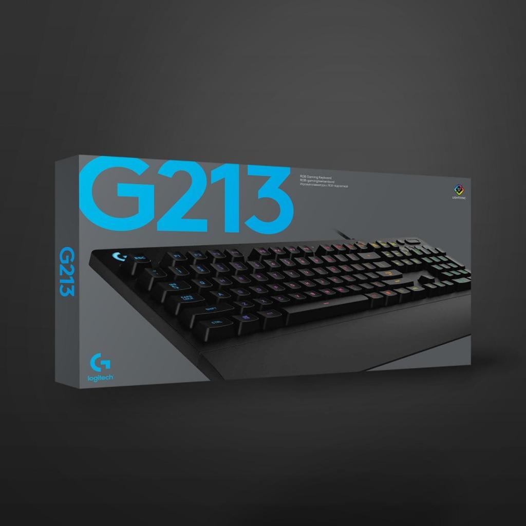 Logitech G213 Prodigy Keyboard Gaming RGB Lighting G213