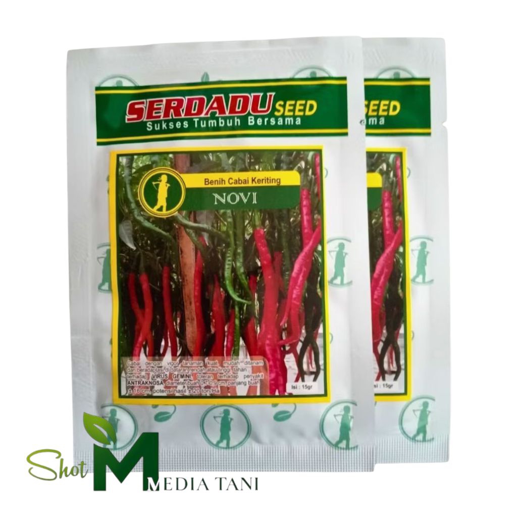 Benih Cabe Keriting NOVI 15gr Toleran Antraknosa Produksi Tinggi