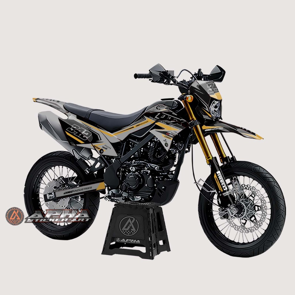 DECAL STICKER MOTOR KAWASAKI KLX D-TRACKER BF DESAIN 01