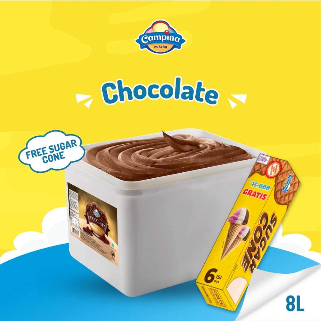 

Campina 8 Liter Chocolate - Es Krim