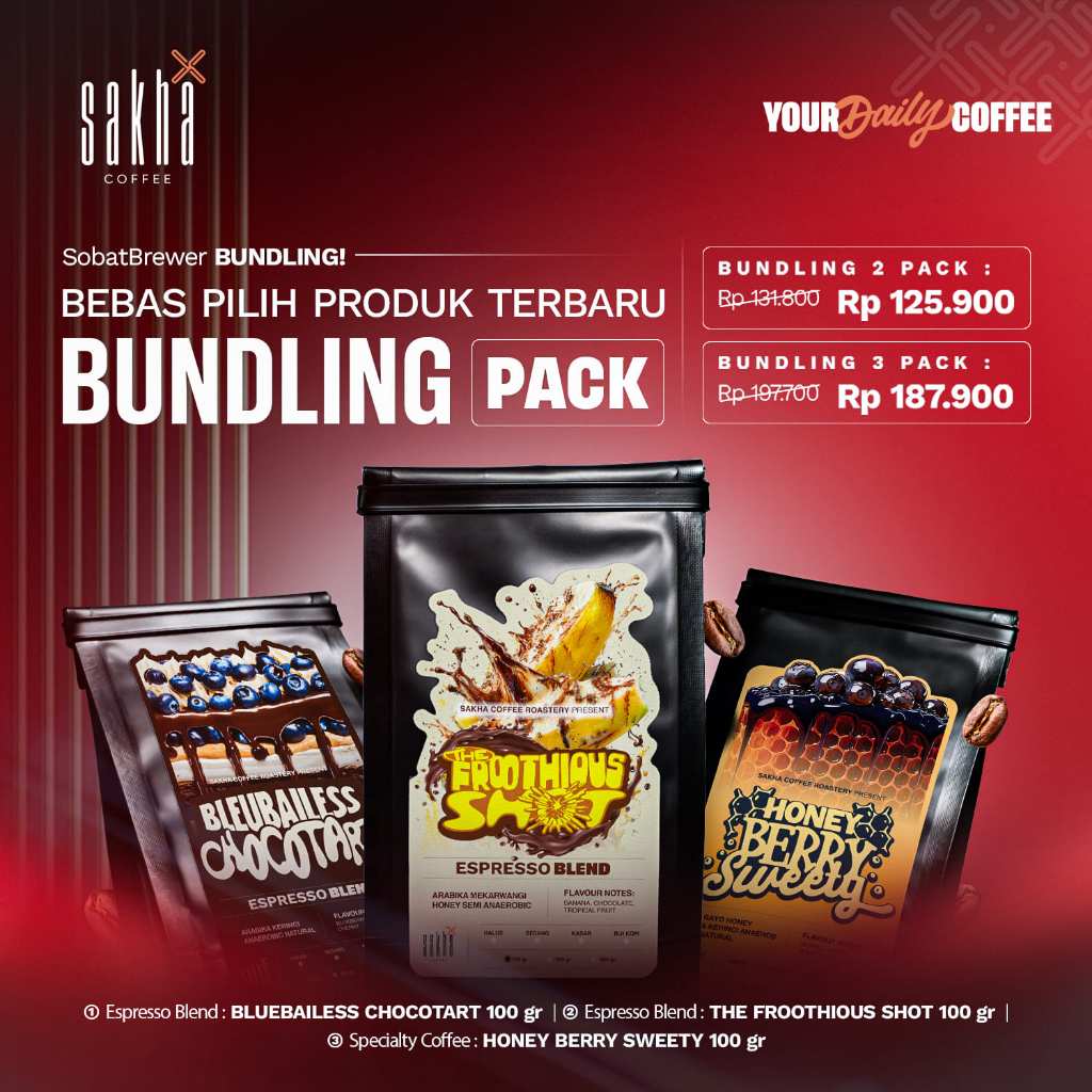 

Paket Bundling Coffee Beans Specialty Pack Biji Kopi Bubuk 100gram