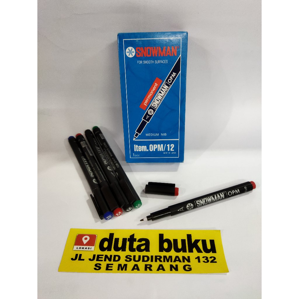 

Spidol permanen OHP snowman