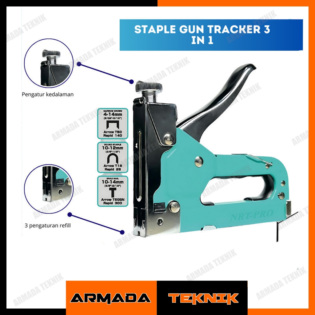 

Staple Gun/Staples Tembak 3 in 1 Chromium Bisa 3 Jenis Staples EDL1313 NRT Pro