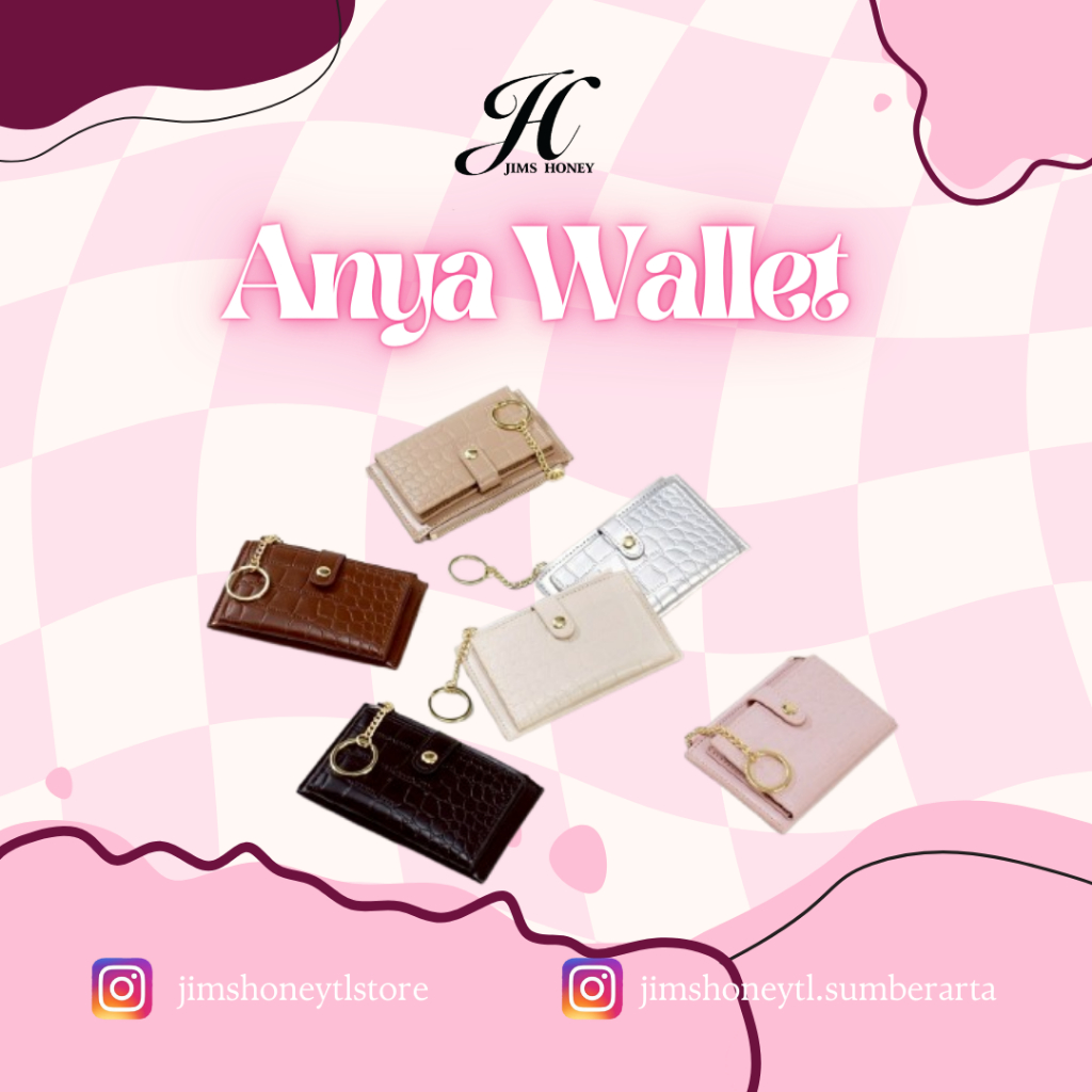 Anya Wallet Jims Honey || Dompet Kartu - Dompet Lipat || JIMS HONEY