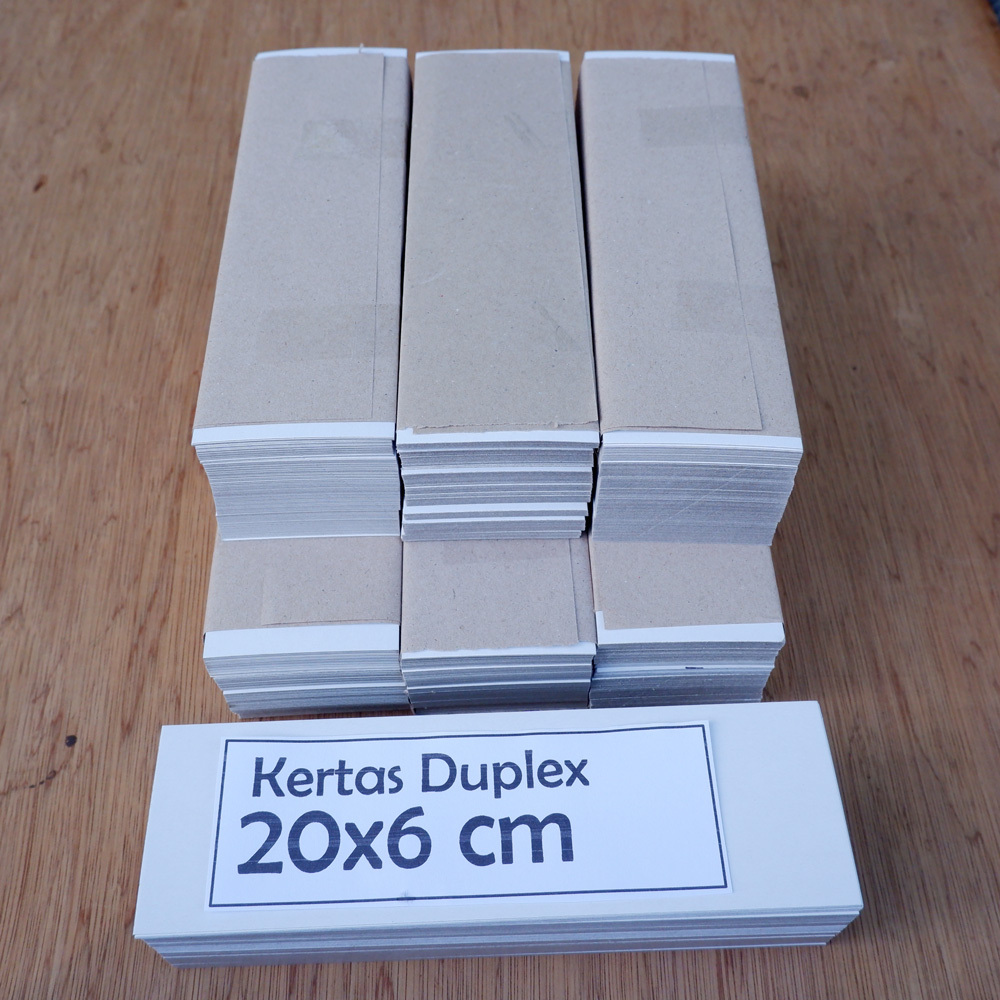 

Kertas duplex 20x6 cm