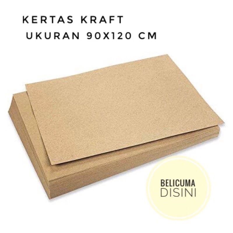 

[10 Lembar] Kertas Kraft Cokelat 80gsm Samson Paper 120x90cm / Bungkus Packaging Coklat 80 Gram 80gr / Lembaran Untuk Prakarya, Kerajinan, Maket, Crafting Corugated Paper Stationery