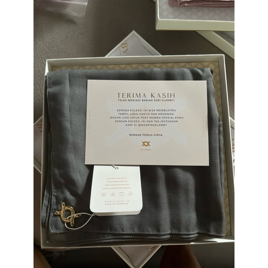 Wearing Klamby Scarf