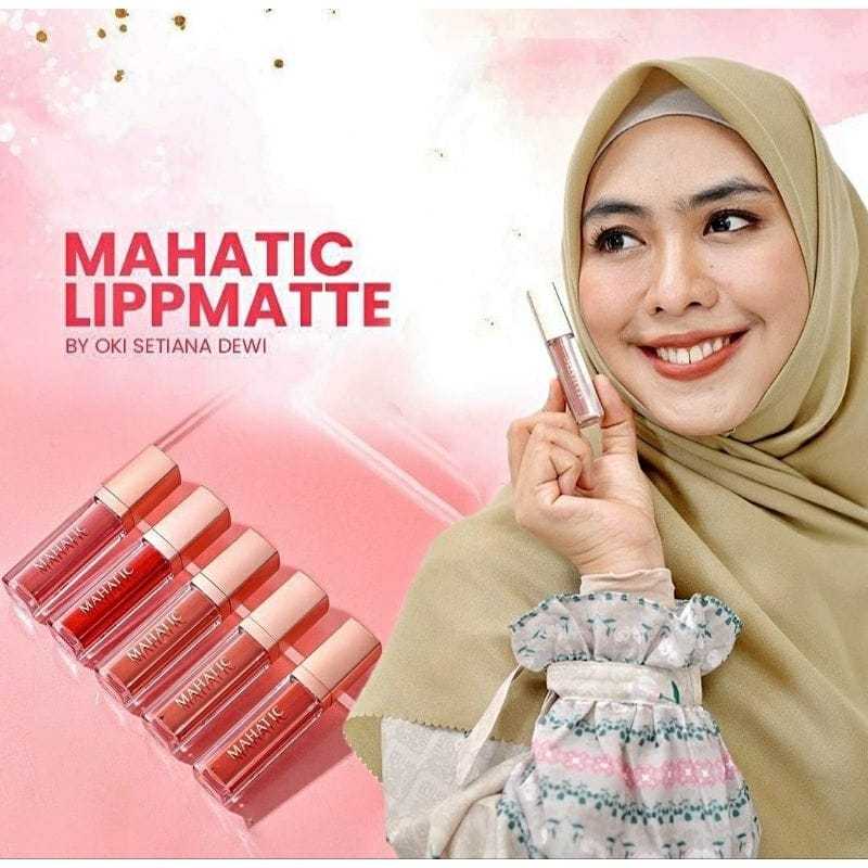 Lip Cream MAHATIC Lipstick Matte by Oki Setiana Dewi Wudhu Friendly & Anti kering Halal