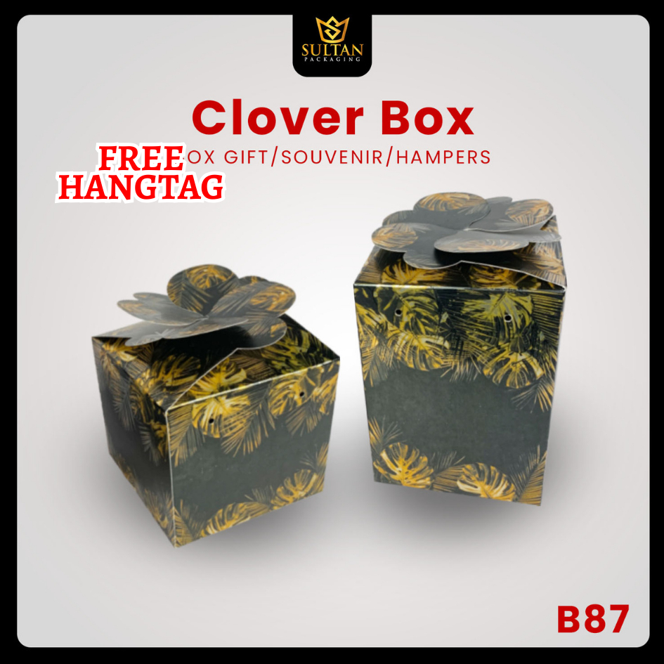 

Clover Box - Box Kotak Toples - Box Toples 500 gr Kue Packaging Hampers - B87