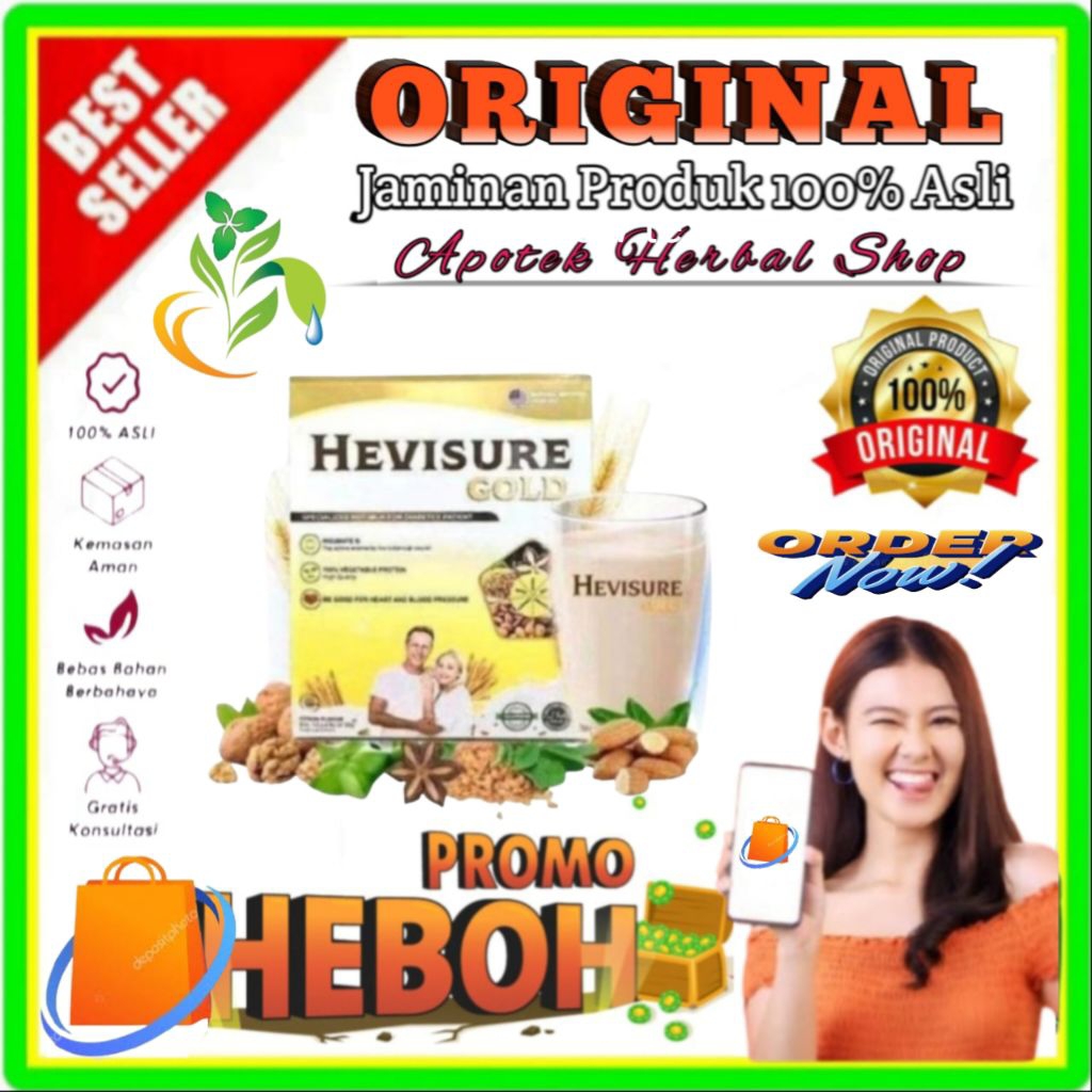 

Hevisure Gold Original Susu Untuk Diabetes Dan Kencing Manis Isi 12 Sachet