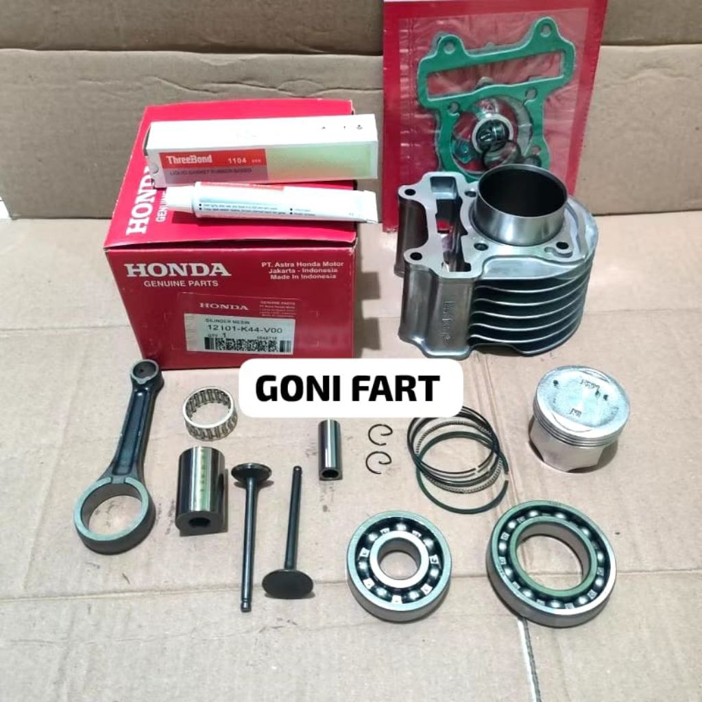 paketan hemat blok seher komplit beat fi esp stang seher bearing klep set lem k44 beat pop scopy esp