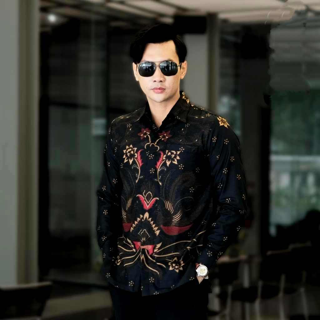 kemeja batik sultan lengan panjang cocok buat kondangan,kantor,dan lain lain