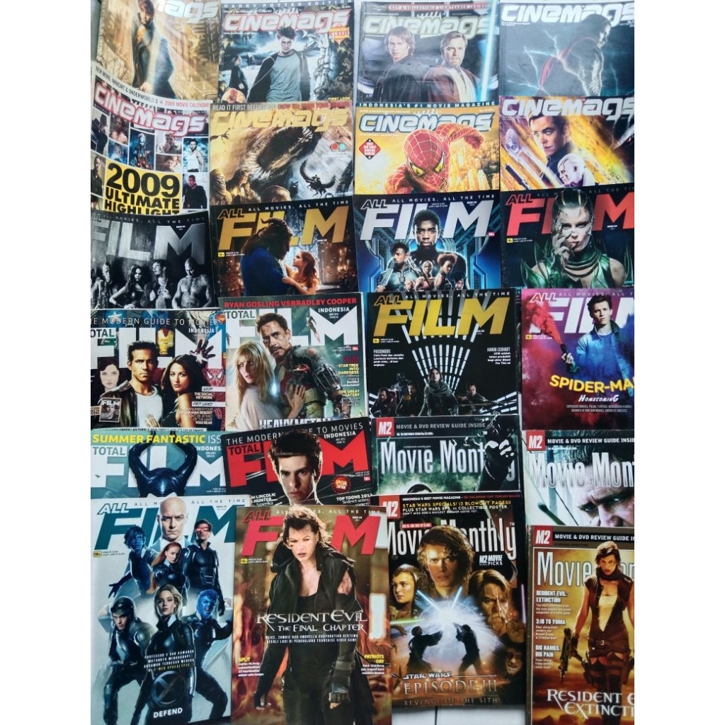 Majalah Film Movie CINEMAGS MAGAZINE, TOTAL FILM, ALL FILM M2 MOVIE MONTHLY Bekas