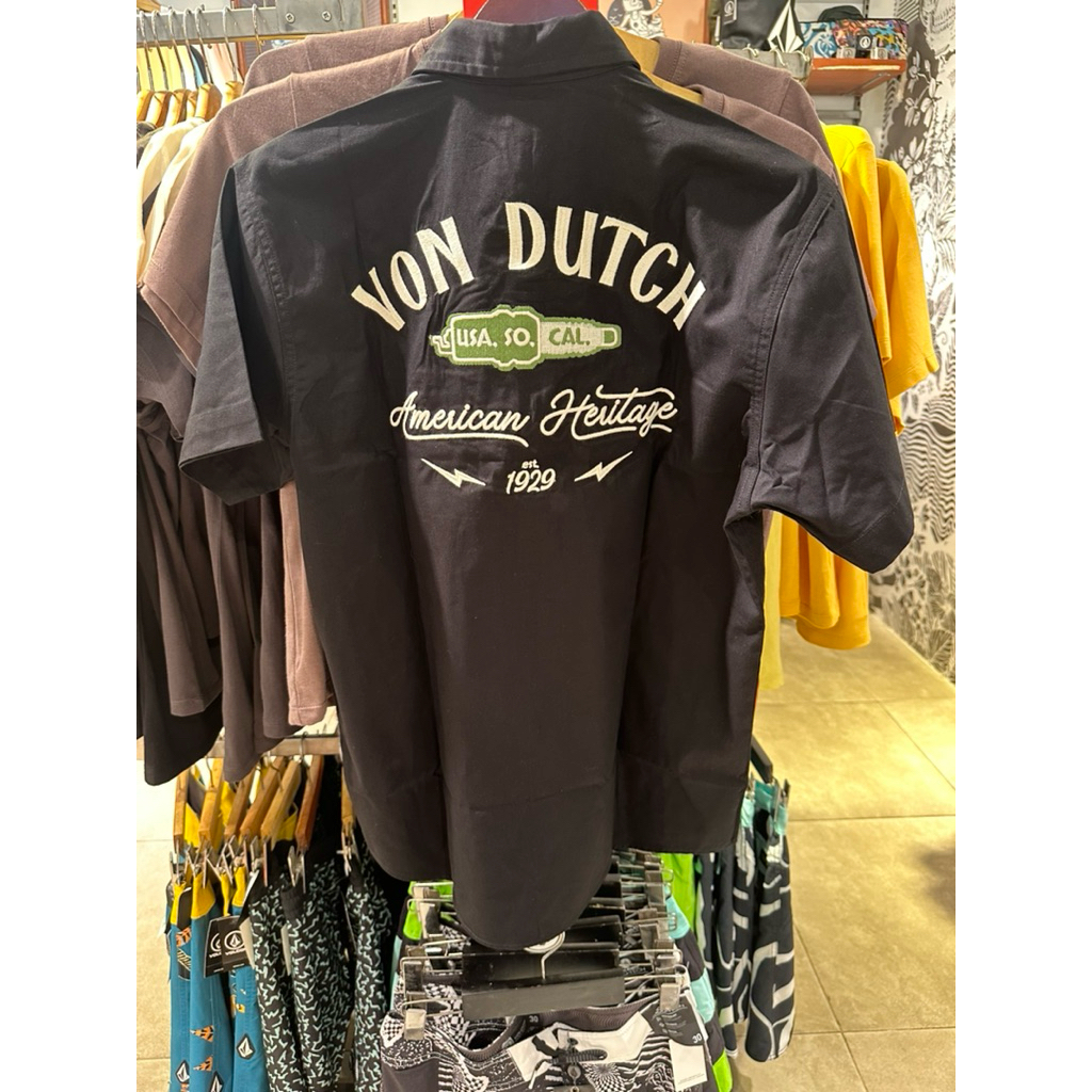 VONDUTCH workshirt kemeja hitam bordir  NEW ORIGINAL 100%