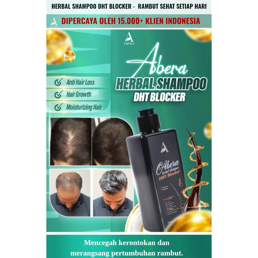 DHT Blocker Shampo & Serum Penumbuh Rambut Herbal Alami