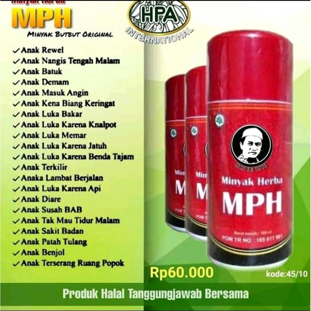 Minyak Herba MPH HPA Minyak But But