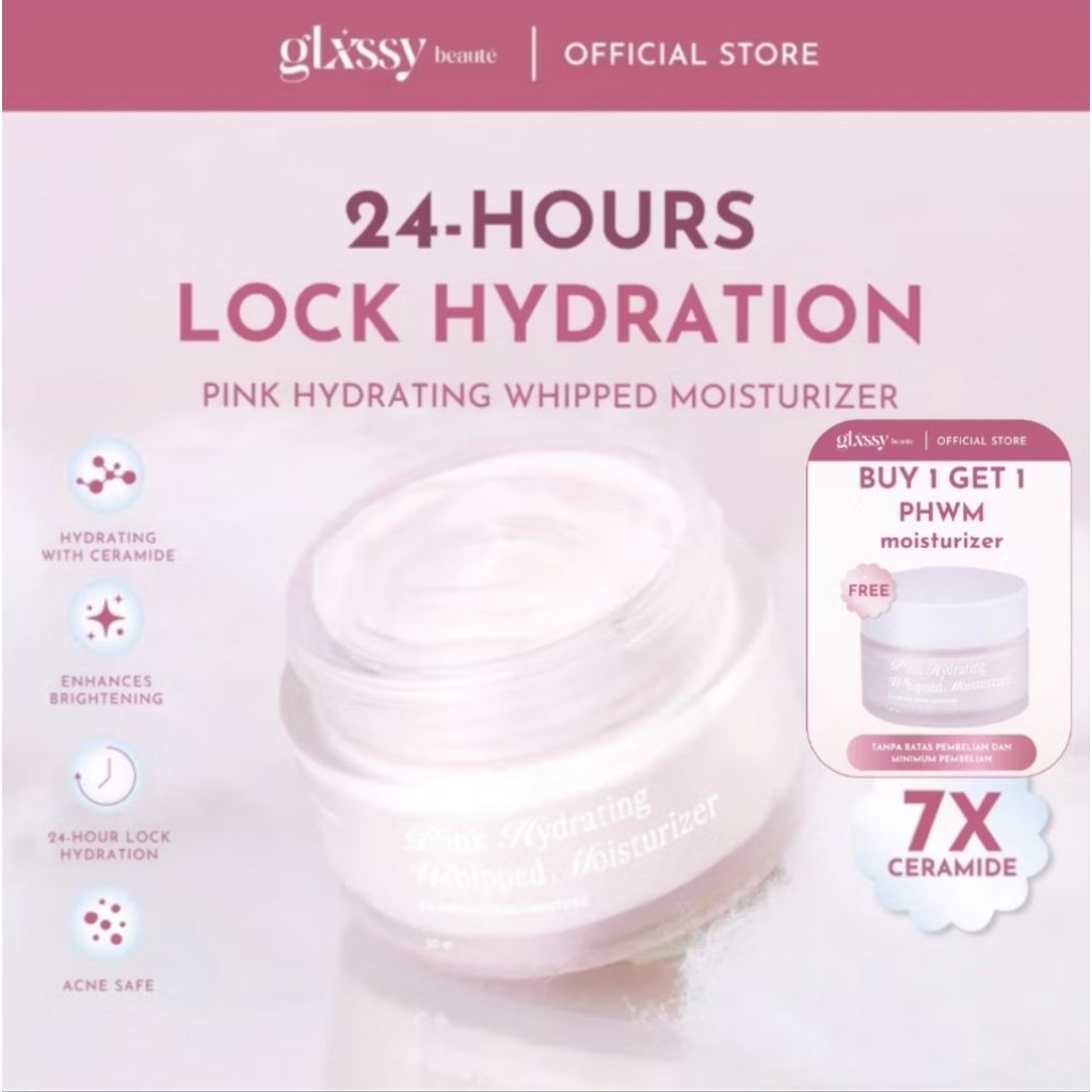Glxssy Beaute Pink Hydrating Whipped Moisturizer