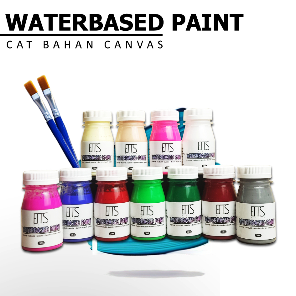 Repaint Cat Sepatu Waterbased Paint Tas Topi Canvas Mesh Jeans Nubuck Suede Recolor Fabric Paint / C