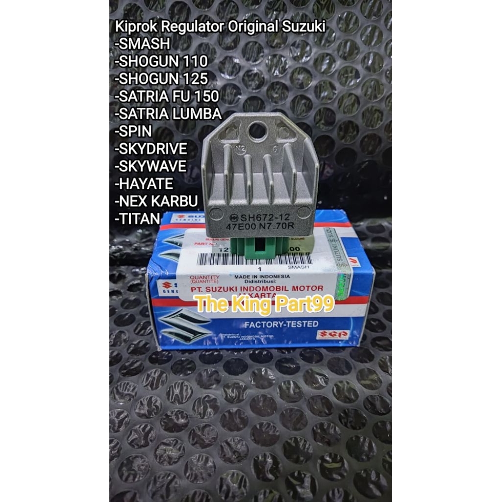 Kiprok regulator Smash Shogun Satria Fu 150 Satria Lumba Spin SkyDrive Skywave Hayate Nex Karbu Smas