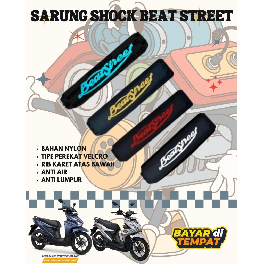 sarung shock beat street sarung shock belakang || sarung shock motor