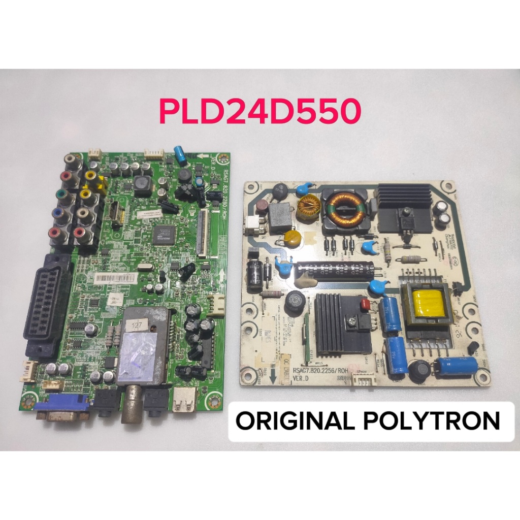 Mb PSU Mainboard dan Psu satu paket tv Polytron PLD24D550 pld24d550