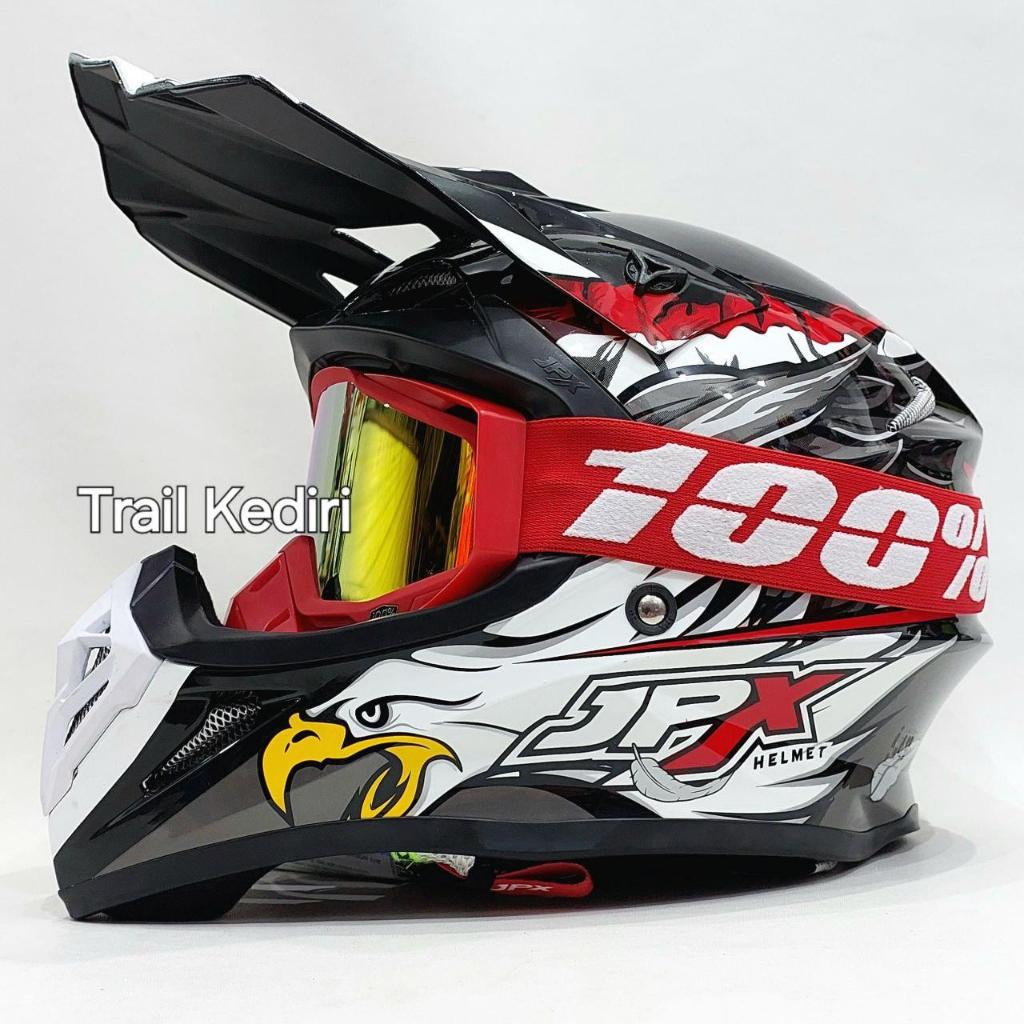 Jpx Fox1 X39 Glossy Black Cross Helm Trail Kediri Google