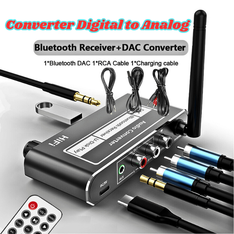 KING Audio Bluetooth Receiver HiFi Converter Digital to Analog musik karaoke receiver VKTECH DAC