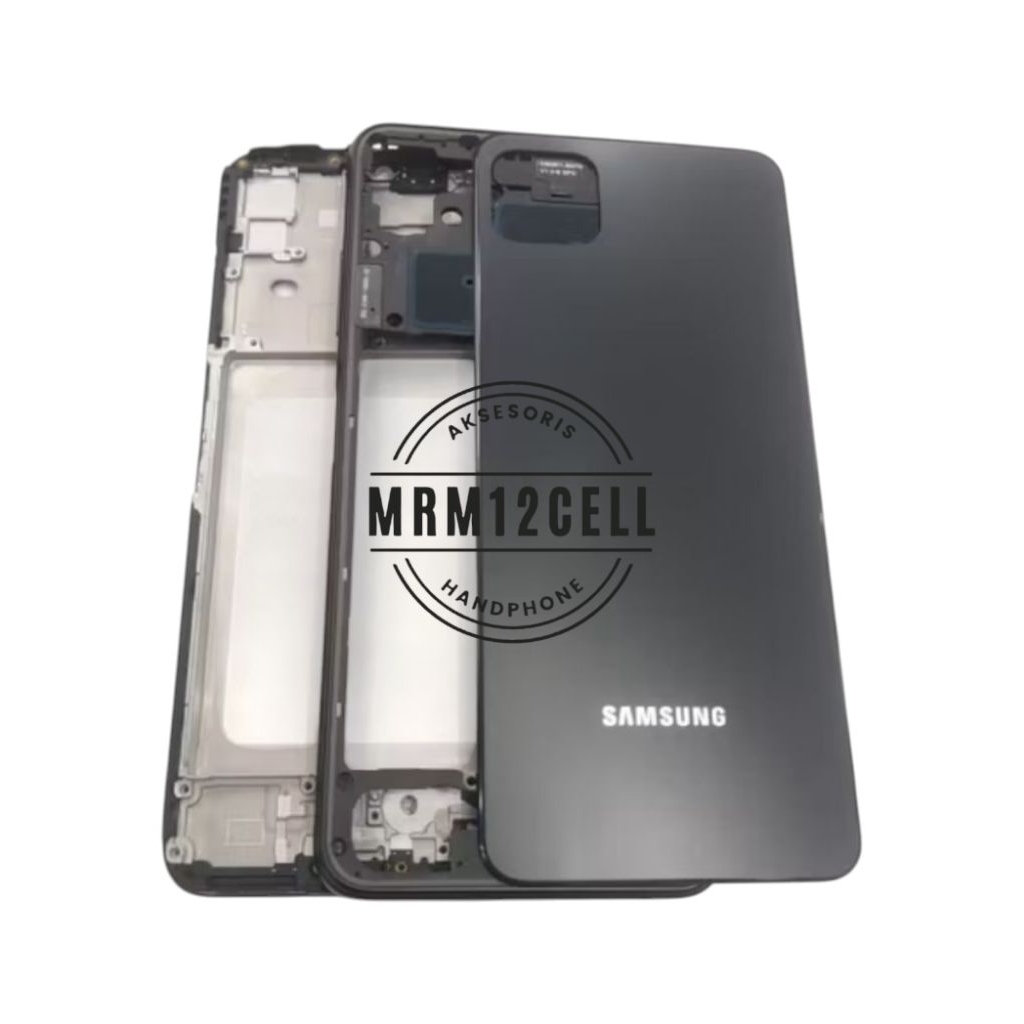 BECKDOR SAMSUNG A22 5G FULLSET BECKDOR + BEZEL SAMPING + FRAME LCD CASING KESING HOUSING BACKCOVER T