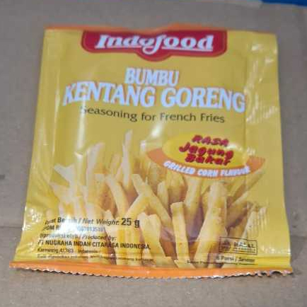 

BUMBU KENTANG GORENG INDOFOOD 25G / rasa jagung bakar