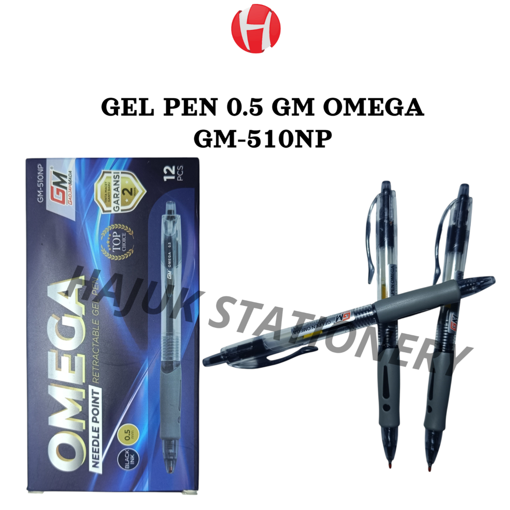

(1PACK ISI=12) GEL PEN OMEGA GADJAH MADA 0.5mm